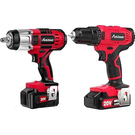 AVID POWER 20V MAX Cordless Impact Wrench Bundle With 20V Cordless