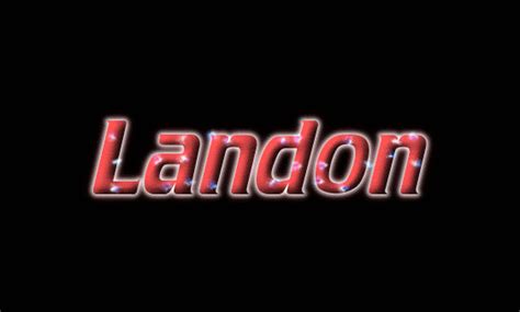 Landon ロゴ フレーミングテキストからの無料の名前デザインツール