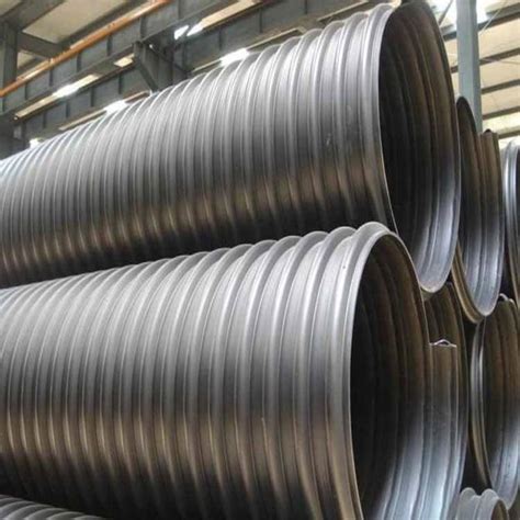 Large Diameter Rainwater Steel Belt Reinforced Corrugated Hdpe Pipe For