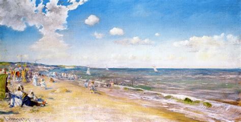 The Beach At Zandvoort William Merritt Chase Oil Painting