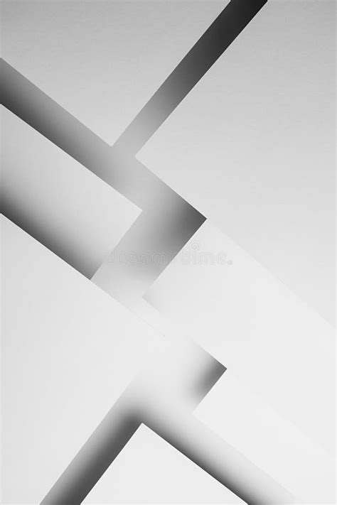White Abstract Geometric Background With White Paper Sheets Soar As
