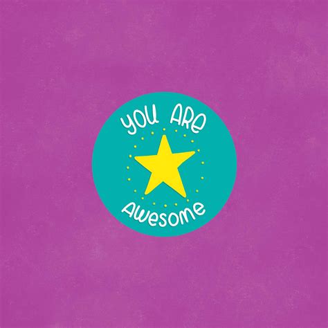 You Are Awesome Motivational Sticker
