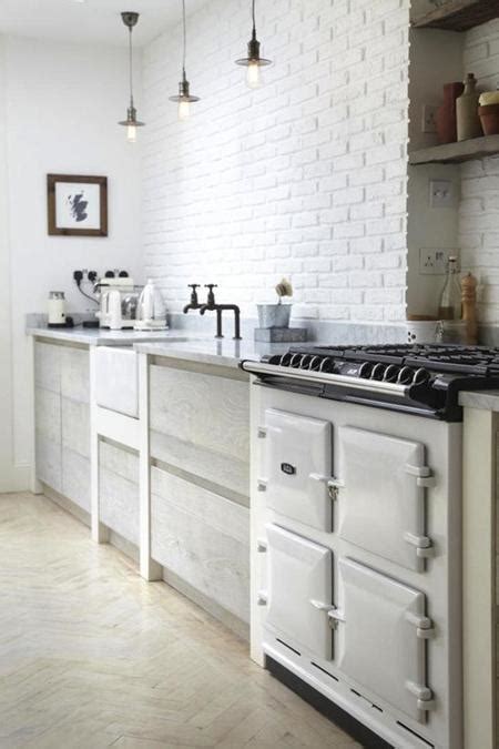 modern kitchens  interior brick wall design ideas