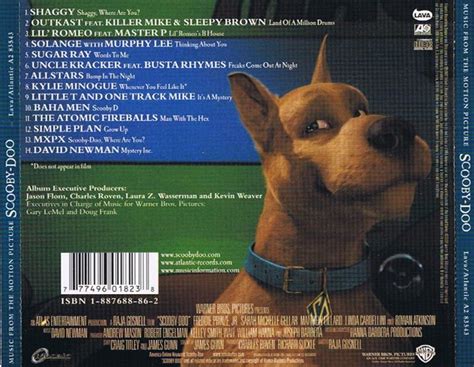 Scooby Doo 2002 Movie Soundtrack Music And Audio Music