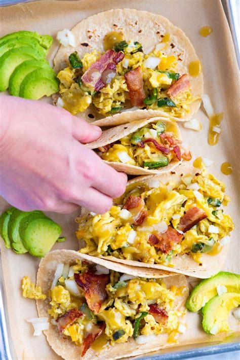 Easy Breakfast Tacos With Potatoes And Peppers Recipe Breakfast