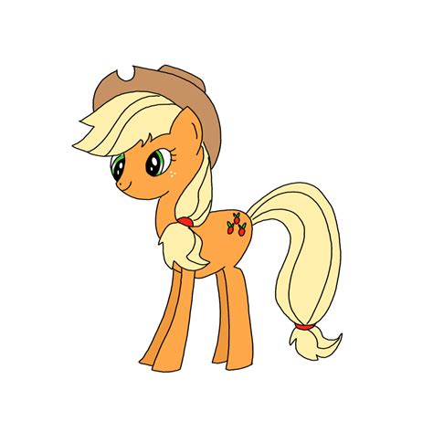 How To Draw Applejack My Little Pony Step By Step Easy Drawing