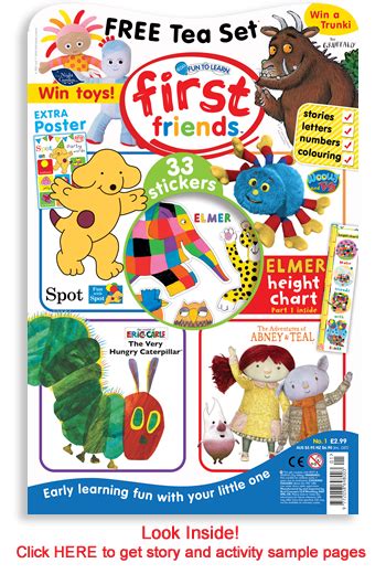 Fun To Learn First Friends Magazine Magazines For Kids Coloring