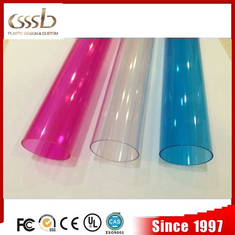 Clear Plastic Cylinder Tube Round Packaging With Tinplate Lid And