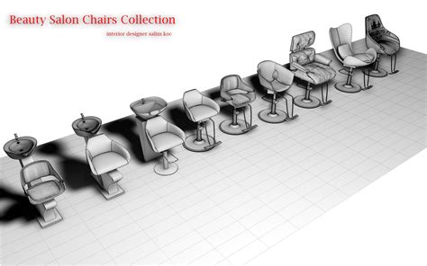 Beauty Salon Chairs 3d Model Collection 3d Model Cgtrader