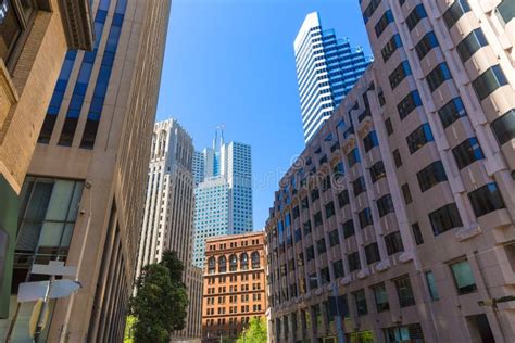 San Francisco Downtown Buildings In California Stock Photo Image Of
