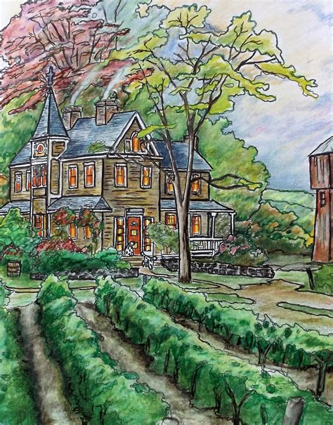 From Posh Coloring Book Thomas Kinkade Painter Of Light Done