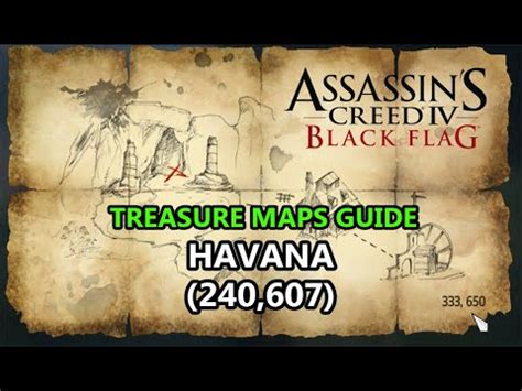 Assassin S Creed Iv Black Flag Treasure Map Havana Youtube