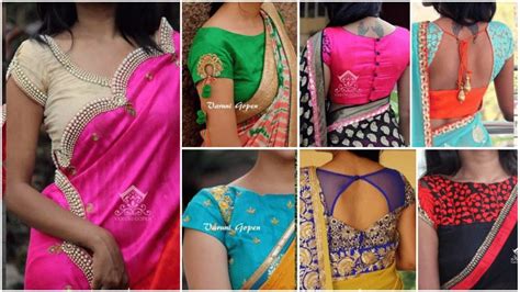 Different Types Of Blouse For Saree Simple Craft Ideas