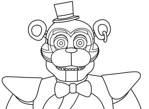 Five Nights At Freddy S Freddy Coloring Pages Free Printable Templates