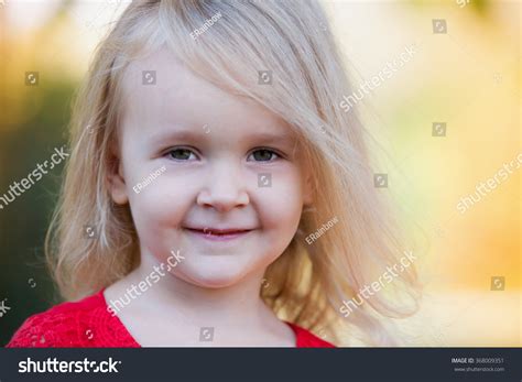 Beautiful Little Blonde Hair Girl Has Stock Photo 368009351 Shutterstock