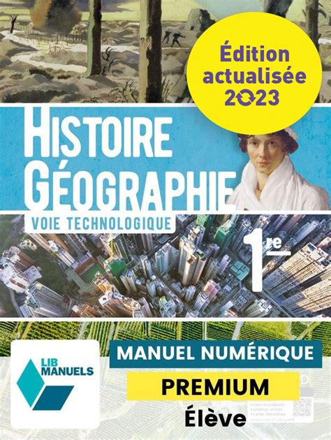 Édulib Histoire Géographie 1re Technologique Ed Num 2023 Lib