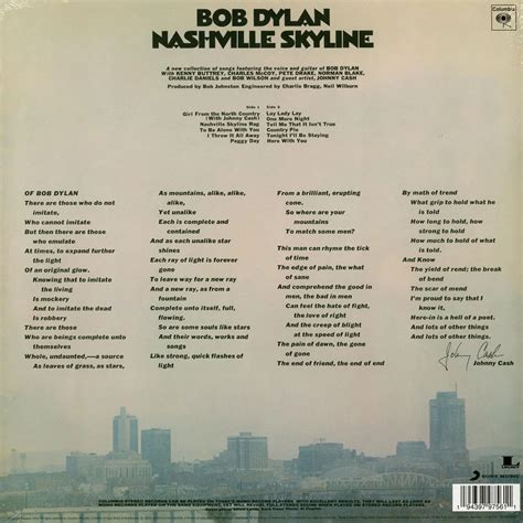 Bob Dylan Nashville Skyline Vinyl Lp 1969 Eu Reissue Hhv