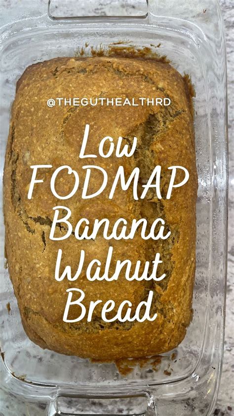 Low FODMAP Banana Walnut Bread