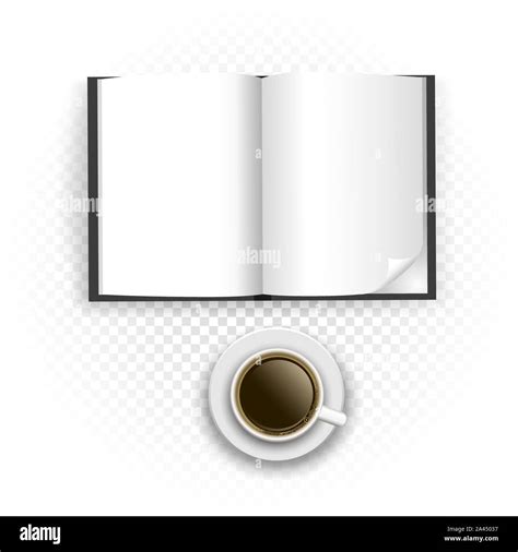 Coffee And Newspaper On Transparent Stock Vector Image And Art Alamy