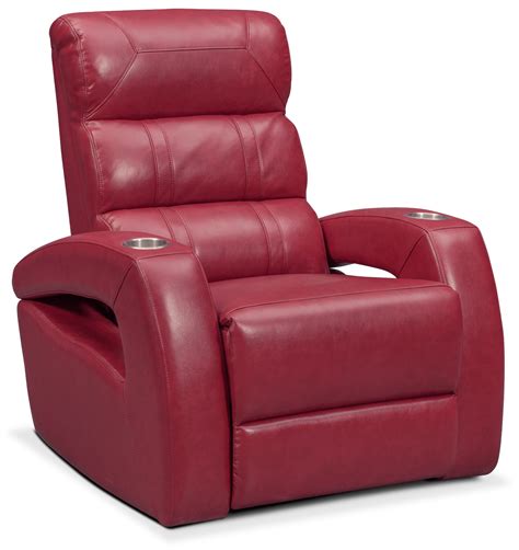 The cushioned parts of garden furniture recliners are offered in the finest fabrics with quality prints and even embroidery, to give your furniture an elegant look. Bravo Power Recliner - Red | Value City Furniture