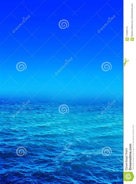 Panorama Of Sea Waves Landscape View Of Aqua Blue Sea And