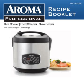 Aroma Rice Cooker Manual Arc Sbd