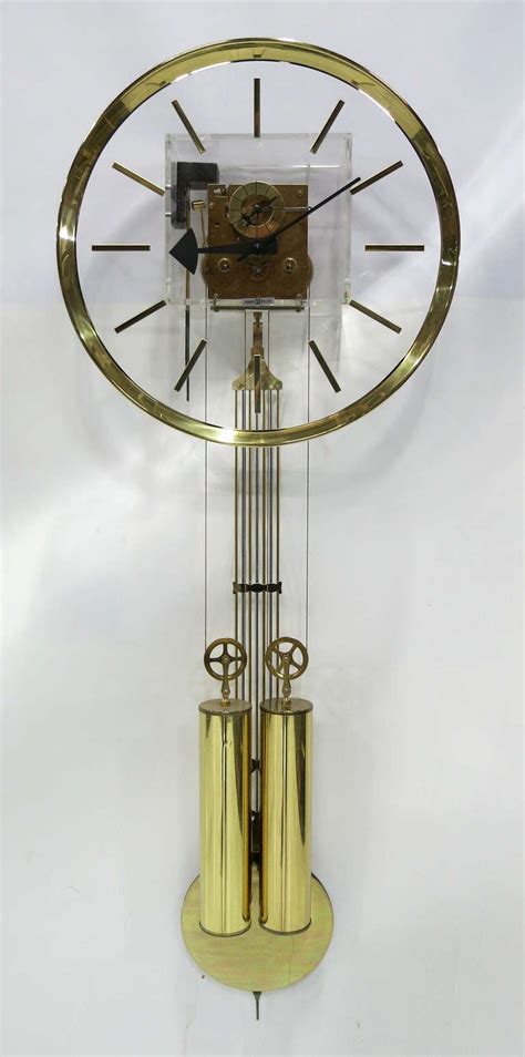 Brass Wall Clock By George Nelson For Howard Miller At 1stdibs George