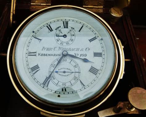 Chronométre De Marine Iver C Weilbach And Cie Copenhagen 10913308