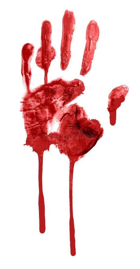 Bloody Handprint Stock Image Image Of Liquid Blood 21914541
