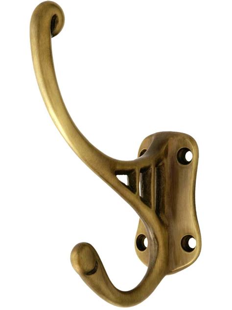Solid Brass Hat And Coat Hook In Antique By Hand Solid Brass Brass Hat