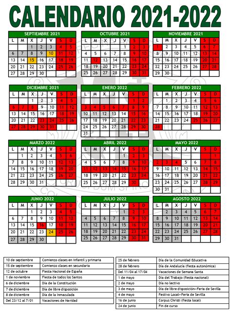 Fatídico Virtual Boleto Calendario Escolar Sevilla 2022 23 Panorama