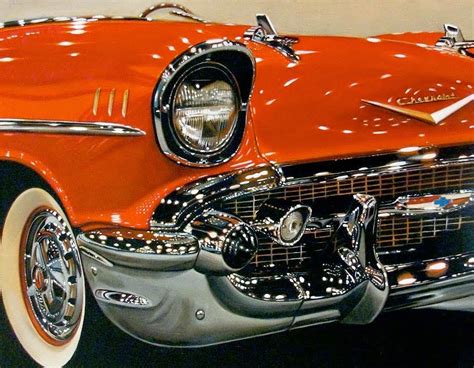 Simply Creative Classic Muscle Cars Paintings By Cheryl Kelley