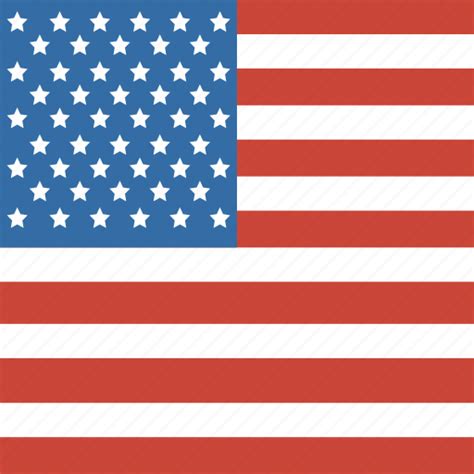 America Flag Square States United Us Icon