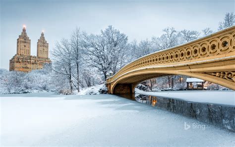 Bow Bridge In Central Park New York City Bing