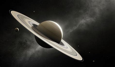 Planet Saturn With Major Moons Photograph By Johan Swanepoel Fine Art