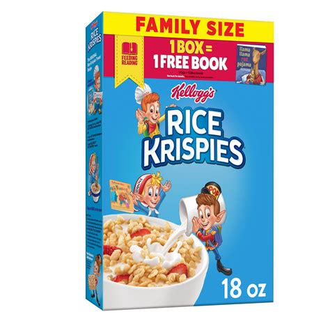 Kelloggs Rice Krispies Breakfast Cereal Original Large Size Fat