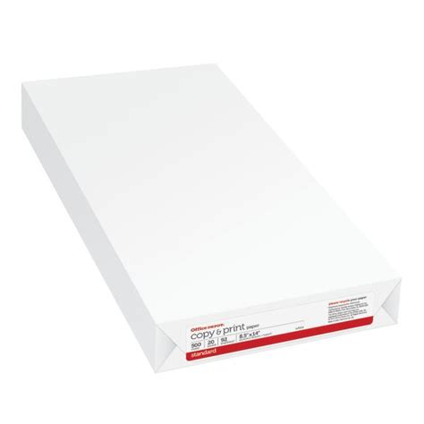 Copy And Print Paper Legal Size 8 12 X 14 20 Lb Ream Of 500