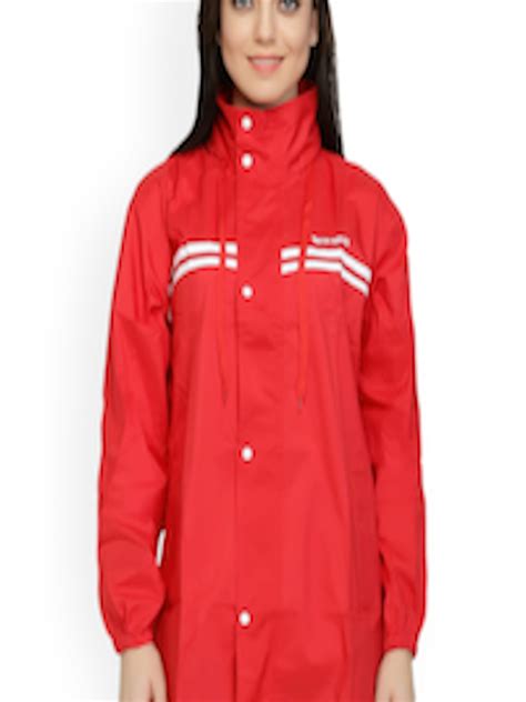 Buy Zeel Red Rain Jacket Rain Jacket For Women 6852100 Myntra