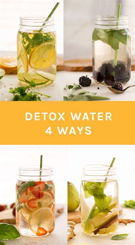Detox Water 4 Ways Recipe Detox Easy Detox Infused Water Detox