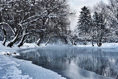 Winter Pond Wallpapers Wallpaper Cave