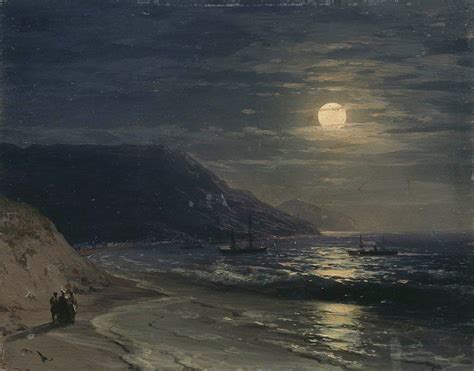 Yalta The Mountains At Night Via Ivan Aivazovski Mountains At Night