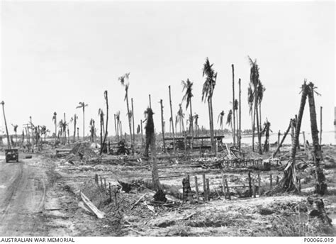 Balikpapan Borneo 1945 07 Section Of Coastline After The Invasion Of