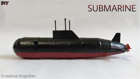 How To Make Submarine With Paper And Cardboard Diy Rc Submarine Youtube