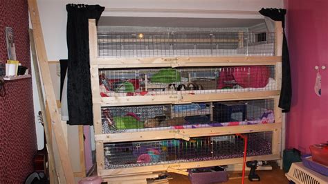 Diy Home Made Guinea Pig Cage 4 Storey Youtube