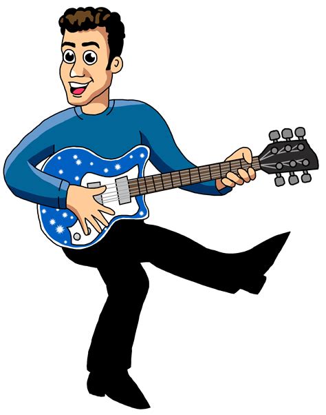 Cartoon Anthony With Blue Maton Guitar By Jjmunden On Deviantart