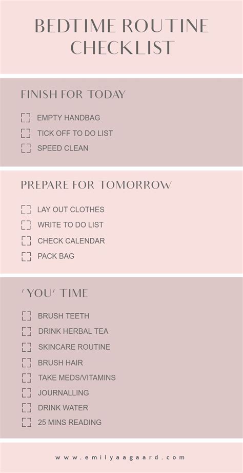 Evening Routine For A Productive Tomorrow • Emily Aagaard Evening