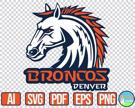 Denver Broncos SVG NFL Football Sports Logo for Cricut | Etsy