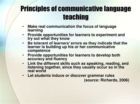 Ppt Communicative Language Teaching Today Powerpoint Presentation