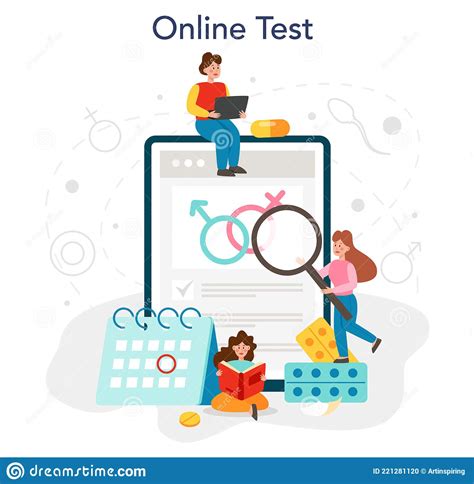 Sexual Education Online Service Or Platform Sexual Health Lesson Stock Vector Illustration Of