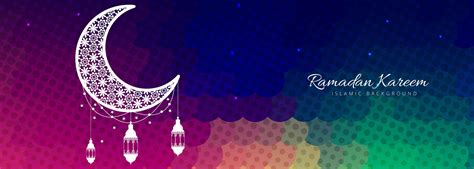 Modern Colorful Ramadan Kareem Banner Template 677387 Vector Art At